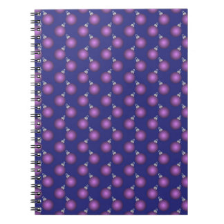Cuaderno Christmas Notebook with Purple Baubles