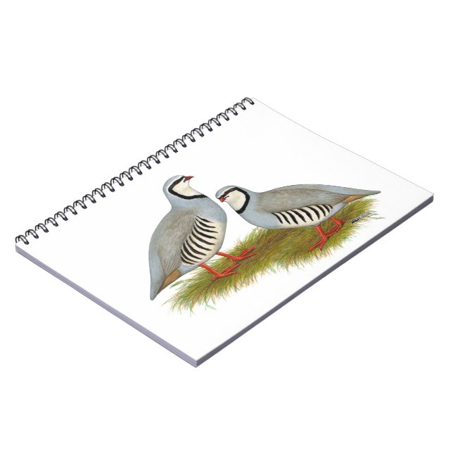 Cuaderno Chukar Partridge Pair (Lado Izquierdo)