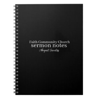 Cuaderno Church Sermon Notes