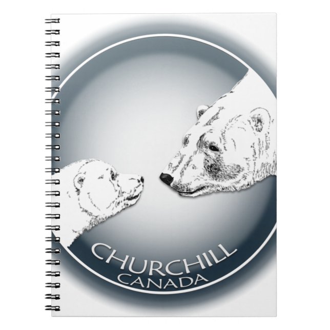 Cuaderno Churchill Polar Oso Portátil Bear Art Journal (Frente)