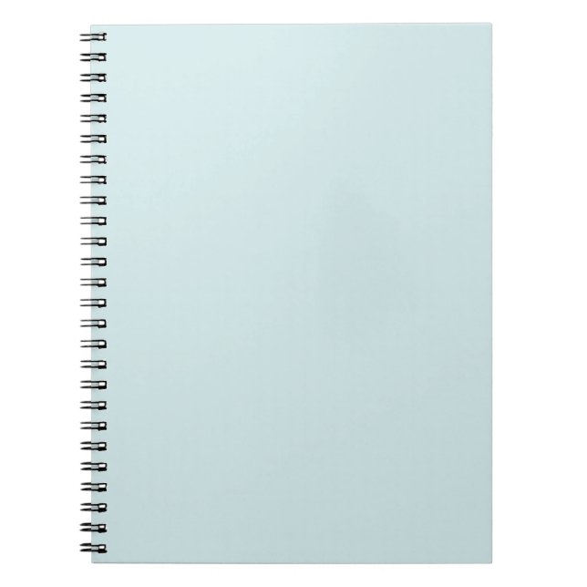 Cuaderno Cian Claro Sólido Color Plano (Frente)