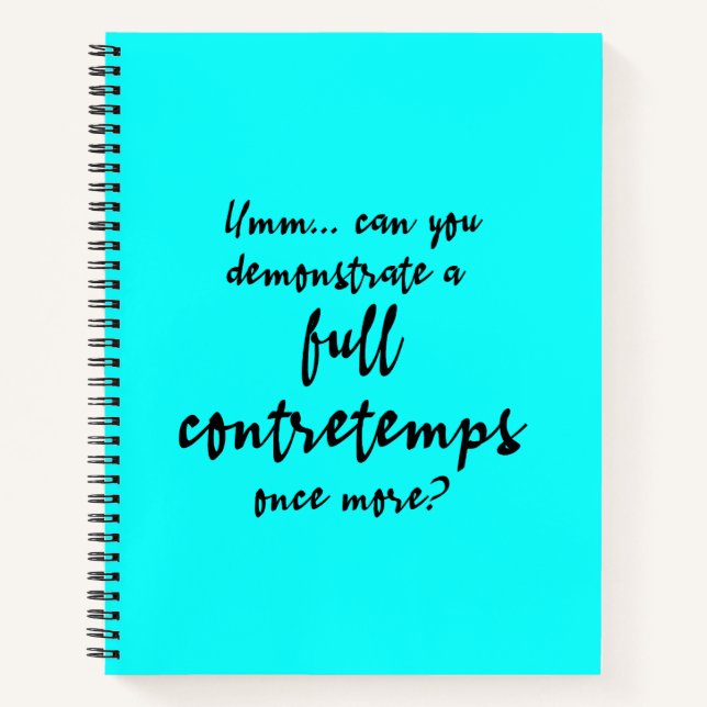 Cuaderno Cian luminoso y completo (Anverso)