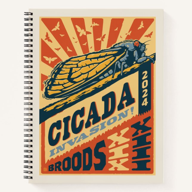 Cuaderno Cicada Invasion 2024 Letra Press (Anverso)