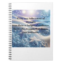 Cuaderno Cicatrices en Estrellas - Afirmación de Resilienci
