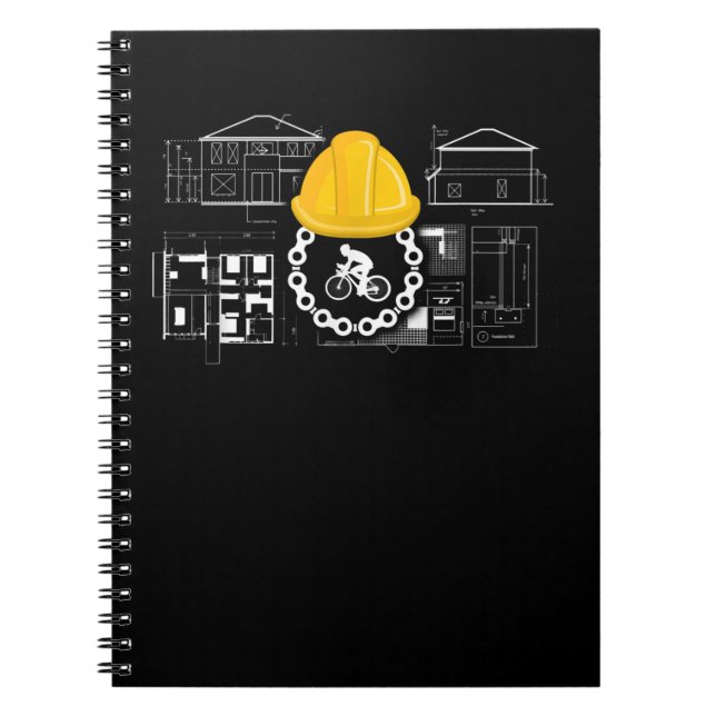 Cuaderno ciclismo arquitectónico y regalo de arquitectura (Frente)