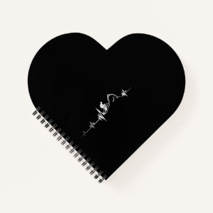 Cuaderno Ciclismo Carreras Heartbeat Bicicleta de montaña