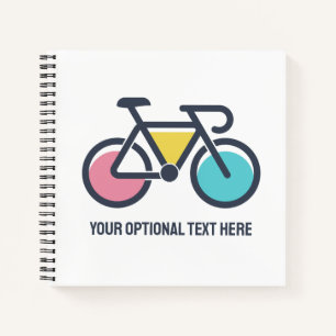 Cuaderno Ciclismo de texto personalizado