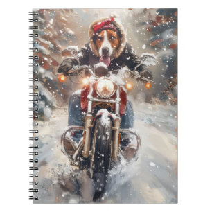 Cuaderno Ciclismo de zorro de inglés americano de Navidad