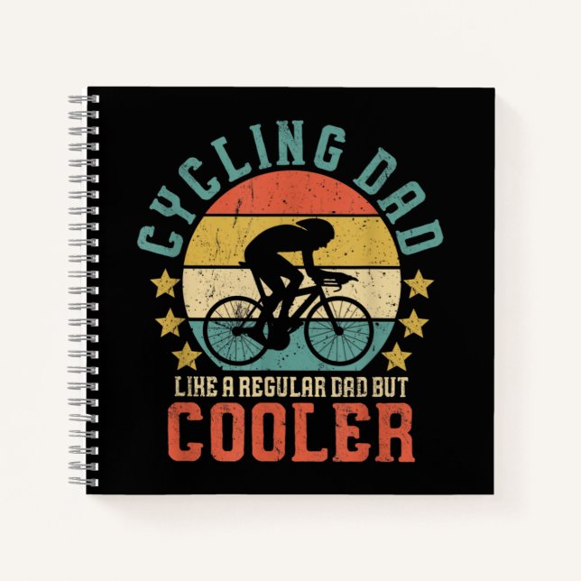 Cuaderno Ciclismo en bicicleta de papá Día del Padre ciclis (Anverso)