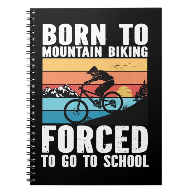 Cuaderno Ciclismo nacido en bicicleta de montaña forzado a  (Frente)