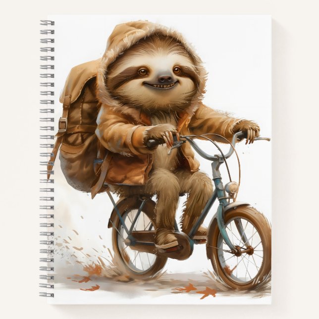 Cuaderno Ciclista eslovaco sonriente (Anverso)