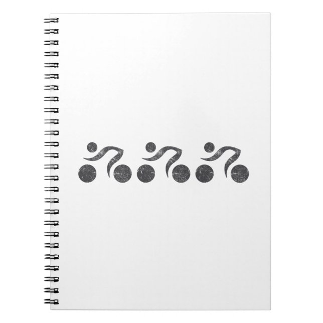 Cuaderno Ciclistas en gris (Frente)