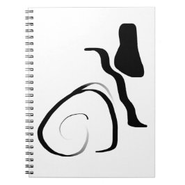 Cuaderno Ciclo de giro: Resumen en blanco y negro