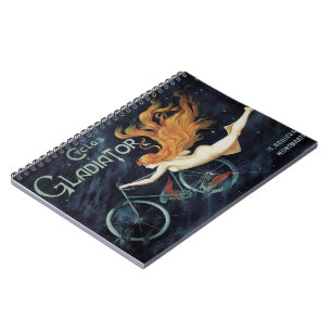 Cuaderno Ciclos Gladiator, Arte Nouveau Victoriano Antiguo