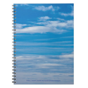 Cuaderno Cielo azul con ondas en la nube