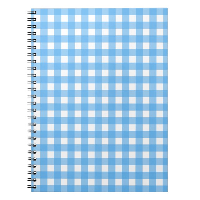 Cuaderno Cielo azul gingham (Frente)