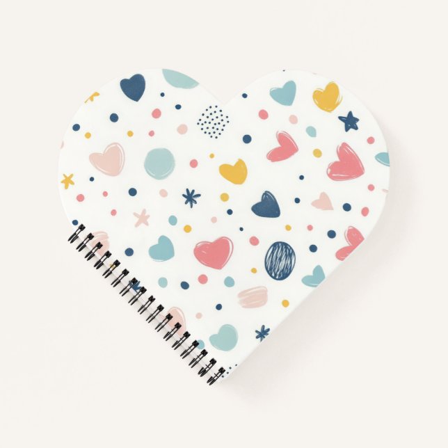 Cuaderno Cielo de Dibujos Animados Bonito (Anverso)