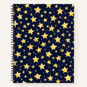 Cuaderno Cielo de Estrellas Doradas