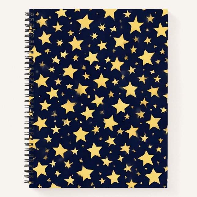 Cuaderno Cielo de Estrellas Doradas (Anverso)