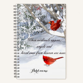 Cuaderno Cielo de los cardenales