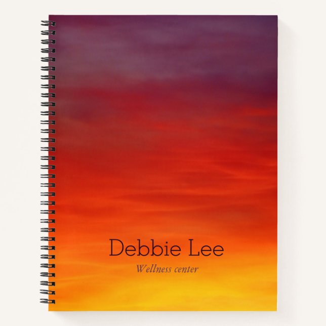 Cuaderno Cielo de nubes arcoíris (Anverso)