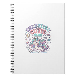 Cuaderno Cielo de Unicornio Club de Cute Retro Producto G