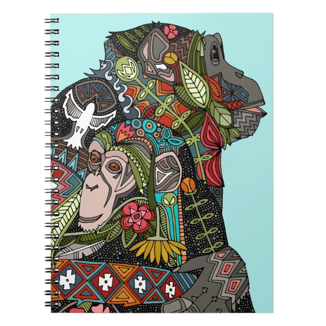 Cuaderno cielo del amor del chimpancé (Frente)