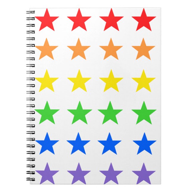 Cuaderno Cielo estrellado del arco iris (Frente)