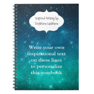Cuaderno Cielo estrellado escritura inspiracional