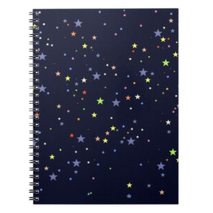 Cuaderno cielo estrellado nocturno