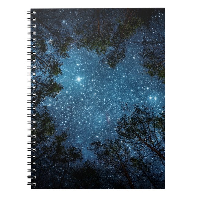 Cuaderno Cielo nocturno estrellado, Vía Láctea. (Frente)