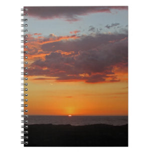 Cuaderno Cielo nocturno Naranja brillante de foto de Ocean