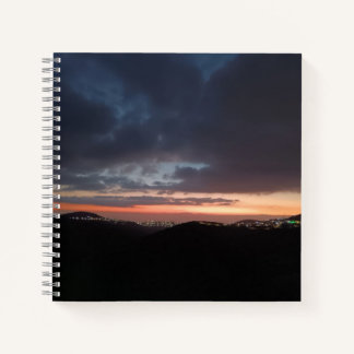 Cuaderno cielo por la noche ,Bloc de notas espiral