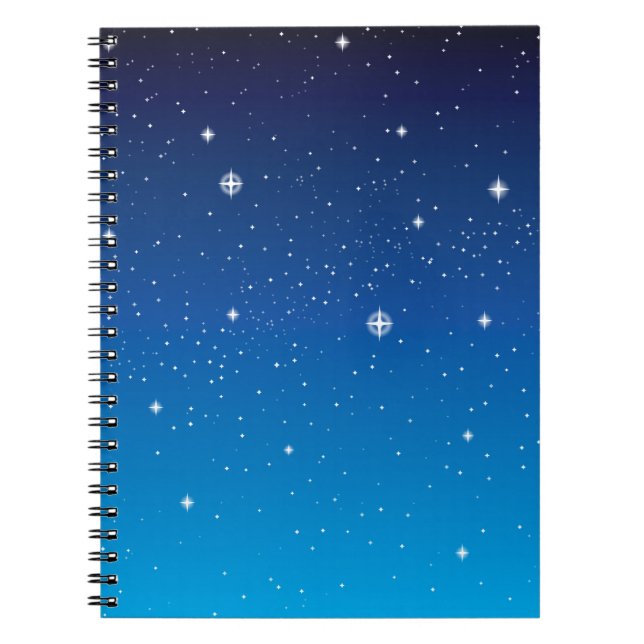 Cuaderno Cielo Starry Azul Profundo (Frente)
