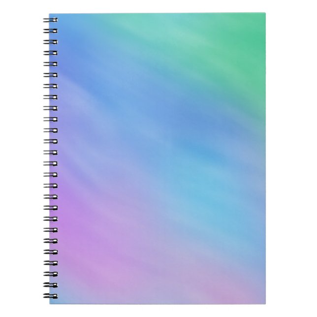 Cuaderno Cielo suave color arcoiris (Frente)