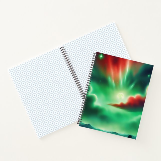 Cuaderno cielo verde (Interior)