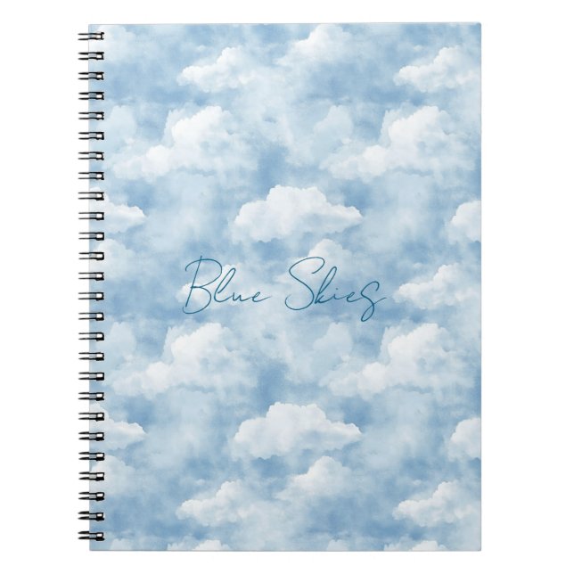 Cuaderno Cielos Azules Nubes   (Frente)