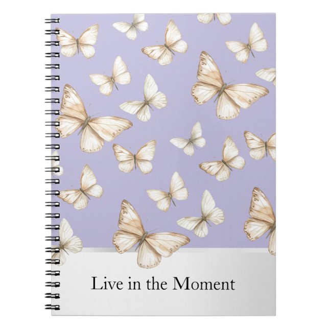 Cuaderno Cielos de lavanda y mariposas (Frente)