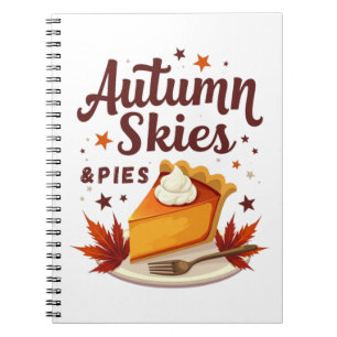 Cuaderno Cielos de otoño y tartas de calabaza