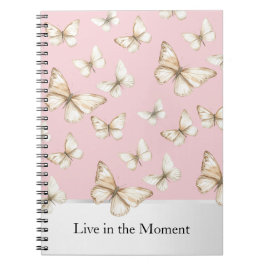 Cuaderno Cielos Rosa Rubor y Mariposas