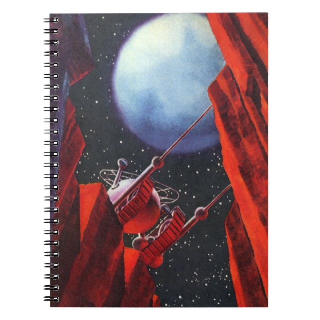 Cuaderno Ciencia Ficción Vintage, Vehículo Explorador Espac (Frente)