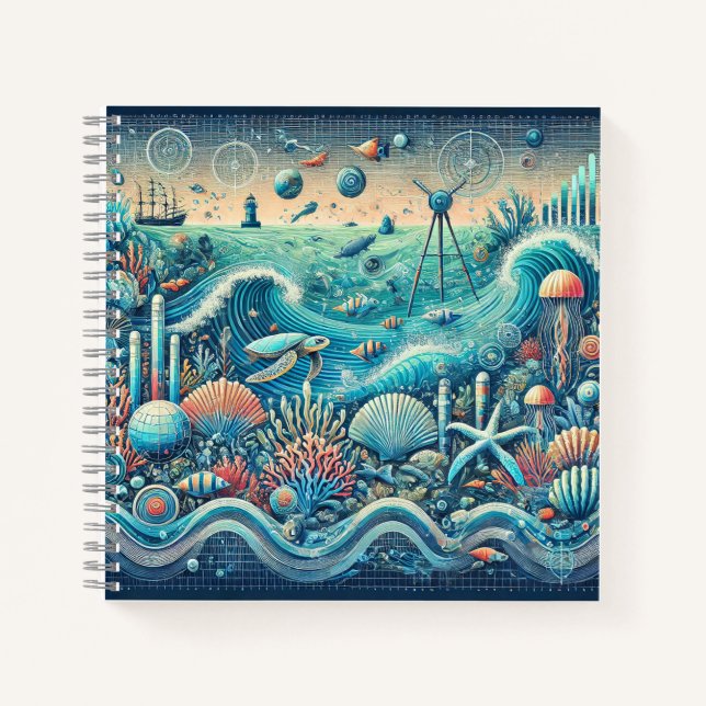 Cuaderno Ciencia oceánica y datos marinos (Anverso)
