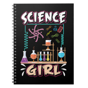 Cuaderno Científico Chica de Química Laboratorio Científ