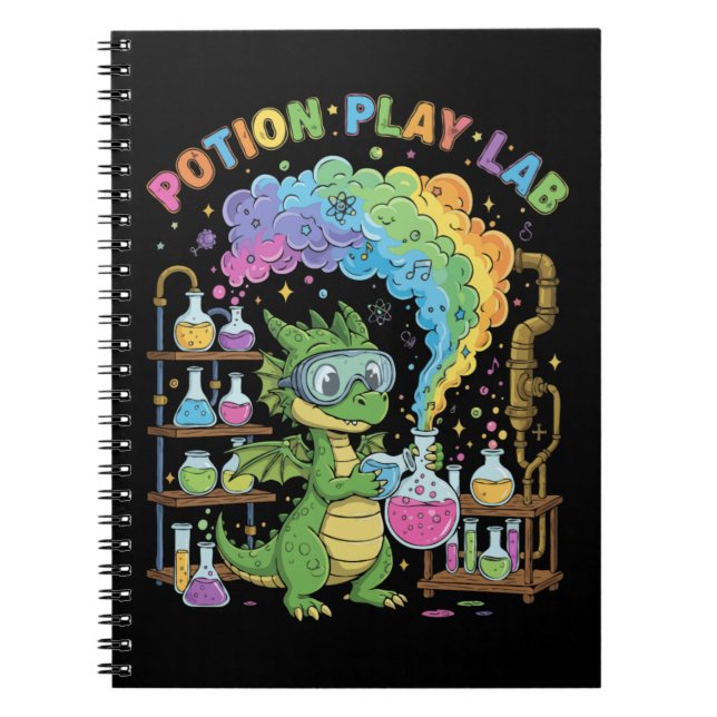 Cuaderno Científico Dragón Adorable | Laboratorio de Juego  (Frente)
