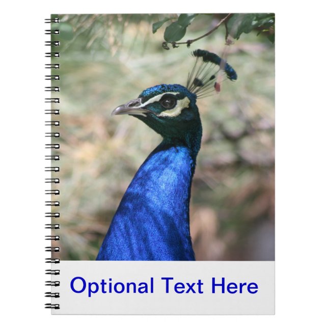Cuaderno Cierre de cabeza de pavo real (Frente)