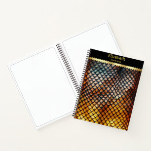Cuaderno Cierre de patrones de piel de serpiente venenosos
