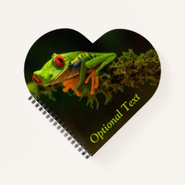 Cuaderno Cierre de una rana de árbol rojo #1