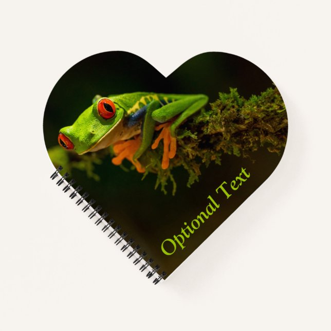 Cuaderno Cierre de una rana de árbol rojo #1 (Anverso)