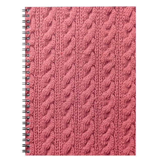 Cuaderno Cierre del patrón de textura de suéter. (Frente)