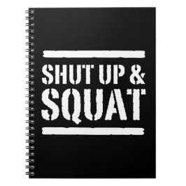 Cuaderno Cierre para arriba y póngase en cuclillas